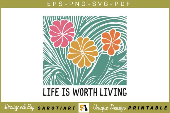 Boho Flower Inspiration SVG T-shirt: A Unique Graphics and Crafts Asset