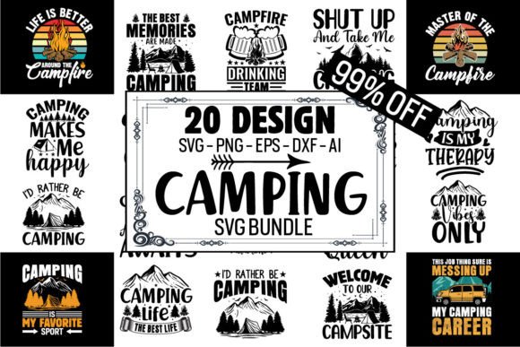 Camping SVG Bundle: Perfect for Crafts and Graphics