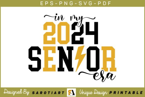 Graduation 2024 SVG PNG T-shirt Design for Graphics and Crafts