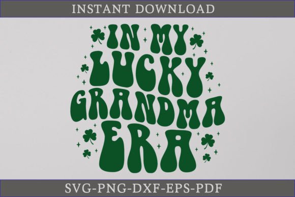 In My Lucky Grandma Era Retro Shirt SVG: A Crafts Graphics Gem