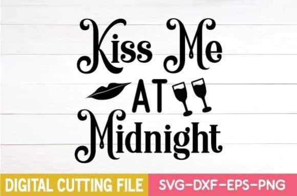 Kiss Me at Midnight Svg: A Charming Graphics Asset for Crafts
