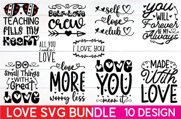 Love Svg Bundle: A Versatile Design for Creative Embroidery