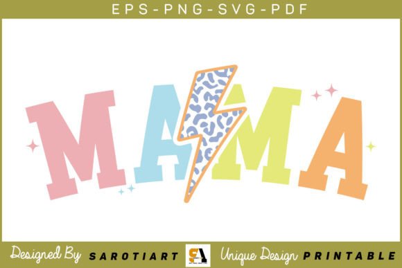 Mama Mother's Day T-shirt SVG PNG for Graphics and Crafts