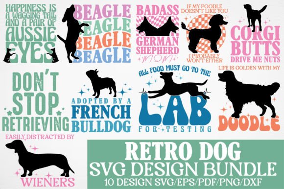 Retro Dog SVG Bundle: A Must-Have for Graphics and Crafts