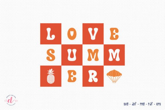 Retro Love Summer SVG Design for Crafts and Graphics
